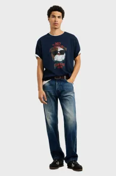 Мужская темно-синяя футболка CEDON Синий L Pepe Jeans PM5010495