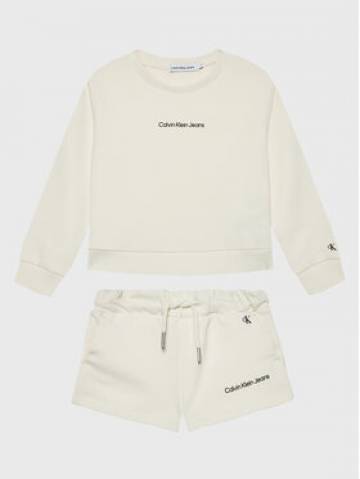 Calvin Klein Jeans Набір дитячий Logo IG0IG01515 Écru Regular Fit Calvin Klein Jeans Набір дитячий Logo IG0IG01515 Écru Regular Fit
