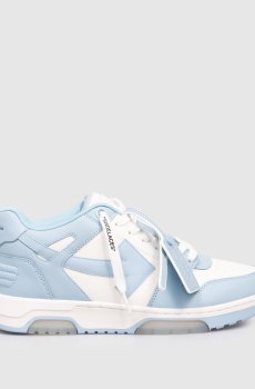 Голубые кожаные кроссовки Out Of Office