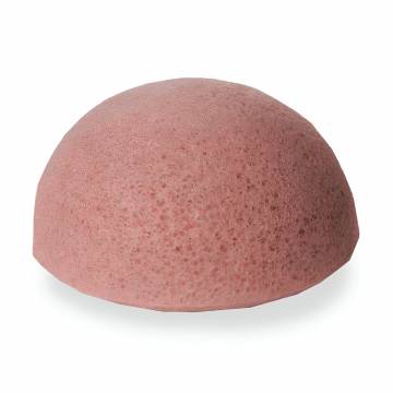 Конжаковый спонж Cosmo Shop Konjac мини, полумячик, 5.5*2.5 см, бордовый, 1 шт (CS024)