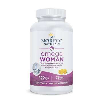 Рыбий жир Nordic Naturals Omega Woman With Evening Primrose Oil Омега с маслом вечерней примулы для женщин, 120 гелевых капсул Рыбий жир Nordic Naturals Omega Woman With Evening Primrose Oil Омега с маслом вечерней примулы для женщин, 120 гелевых капсул