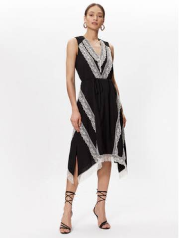 TWINSET Літня сукня 231TT2192 Чорний Regular Fit TWINSET Літня сукня 231TT2192 Чорний Regular Fit