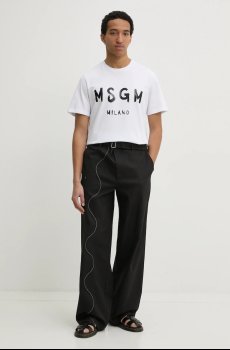 Хлопковая футболка MSGM