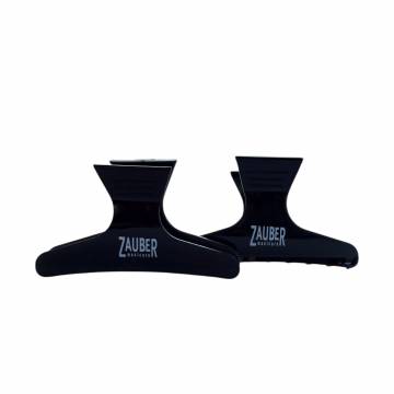 Зажимы-крабы для волос Zauber черные, 2 шт (06-083-2)