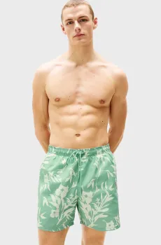 Мужские мятные плавательные шорты с узором Ментоловый XL Tommy Hilfiger UM0UM03266