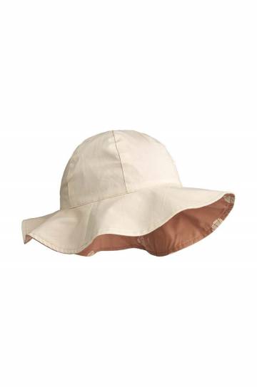Двусторонняя детская шляпа Liewood Amelia Reversible Sun Hat цвет бежевый Двусторонняя детская шляпа Liewood Amelia Reversible Sun Hat цвет бежевый