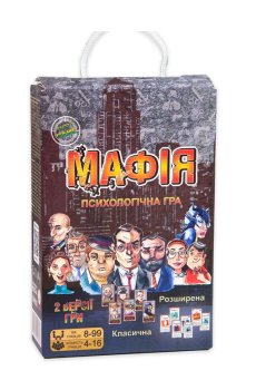 Настольная игра Strateg Мафія, психологическая, на украинском языке, от 8 лет (00314)