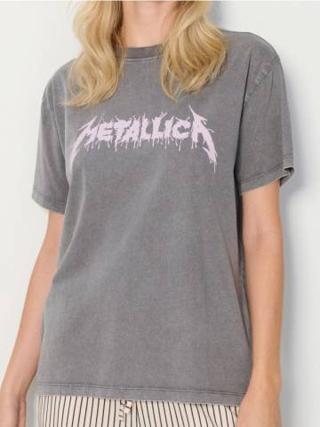 Футболка loose fit Metallica - сірий Футболка loose fit Metallica - сірий