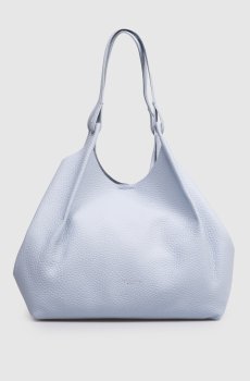 Голубая кожаная сумка-тоут Dua