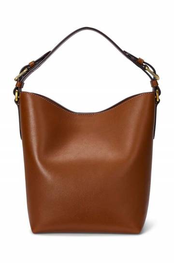 Кожаная сумочка Lauren Ralph Lauren цвет коричневый 431950855 Кожаная сумочка Lauren Ralph Lauren цвет коричневый 431950855