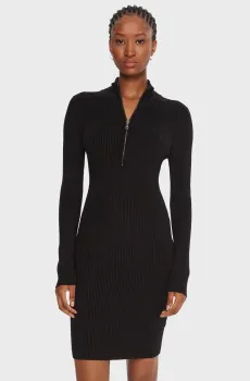 Женское черное платье Черный L Guess W5BK45.Z0572;JBLK