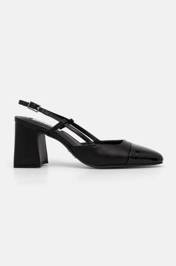 Туфли Steve Madden Zeina цвет чёрный каблук кирпичик открытая пятка SM11003126 Туфли Steve Madden Zeina цвет чёрный каблук кирпичик открытая пятка SM11003126