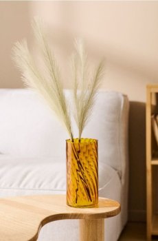 Ваза з кольорового скла - мідний