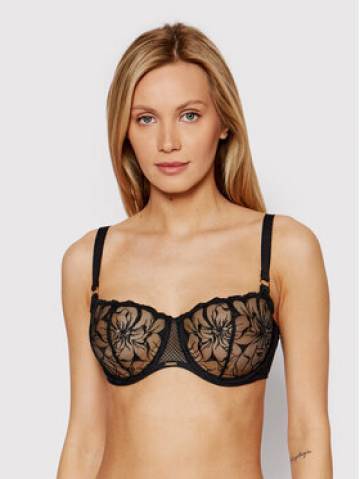 Chantelle Бюстгальтер балконет Fleurs C12M50 Чорний Chantelle Бюстгальтер балконет Fleurs C12M50 Чорний