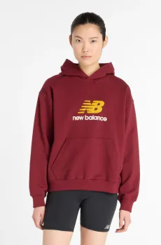 Женское бордовое худи Athletics French Terry Logo Бордовый M New Balance WT51501MHB
