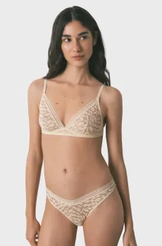 Женский бежевый бюстгальтер NATURAL Бежевый 80B womensecret 4023851