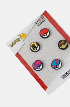 Значки для обуви Crocs Poke Ball 5 шт