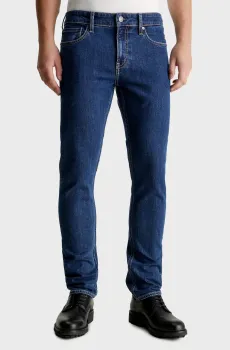 Мужские темно-синие джинсы SLIM FIT DARK MID BLUE Синий 29-32 Calvin Klein K10K112374