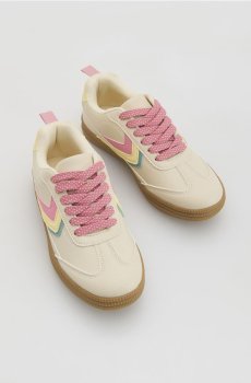 Reserved - Кеди зі штучної шкіри - кремовий - 060JP-01X