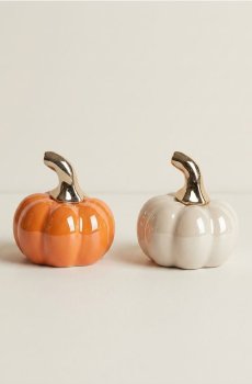 Стоячі декорації у формі гарбузів 2 pack - різнобарвний