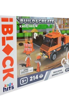Детский конструктор iBlock Junior Build & Create Демонтаж здания, 214 элементов, от 5 лет, 32*5*21.5 см (KH53/003/4)