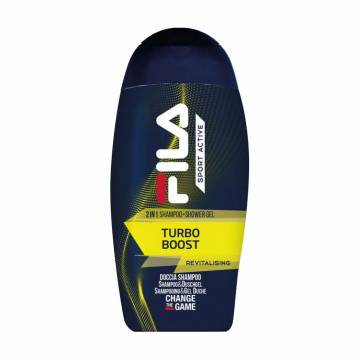 Парфюмированный шампунь-гель для душа Fila Sport Active Turbo Boost унисекс, 250 мл Парфюмированный шампунь-гель для душа Fila Sport Active Turbo Boost унисекс, 250 мл