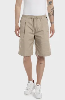 Мужские бежевые шорты Бежевый 34 Replay M9988 .000.84909