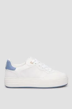 Женские белые сникерсы Белый 40 Guess FLPSWO.FAL12;WHBLU