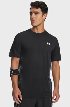 Мужская черная футболка UA Tech Play Short Sleeve Черный M Under Armour 6009833-001