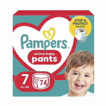 Подгузники-трусики Pampers Active Baby Pants размер 7 (15+ кг), 74 шт Подгузники-трусики Pampers Active Baby Pants размер 7 (15+ кг), 74 шт