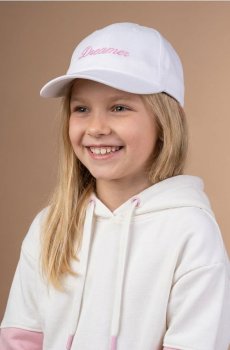 Кепка з вишитим написом - білий