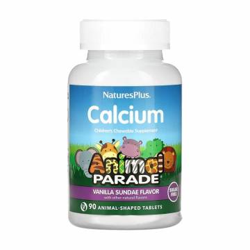 Детский Кальций NaturesPlus Animal Parade, без сахара, со вкусом ванили, 90 жевательных таблеток Детский Кальций NaturesPlus Animal Parade, без сахара, со вкусом ванили, 90 жевательных таблеток