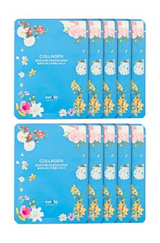 Увлажняющая тканевая маска для лица Eyenlip Moisture Essence Mask Collagen с коллагеном, 10*25 мл