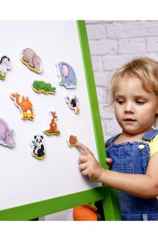 Набор магнитов Vladi Toys Мой мир. Зоопарк, 13*7*21 см, от 3 лет, 12 магнитов (VT3106-10)