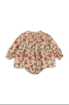 Детское хлопковое платье Konges Sløjd BELLA FRILL ROMPER GOTS