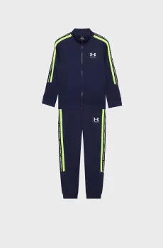 Детский темно-синий спортивный костюм (кофта, брюки) UA B Icon Knit Tracksuit Синий 18 Under Armour 1390295-411