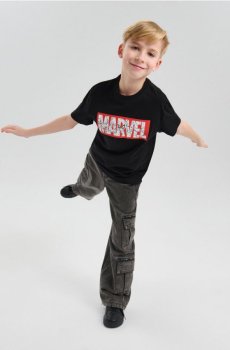 Бавовняні футболки з принтом 2 pack Marvel - різнобарвний