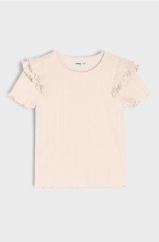 Бавовняна футболка - кремовий