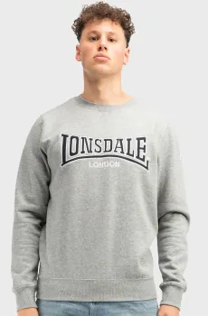 Мужской серый свитшот BERGER Серый L Lonsdale 117029