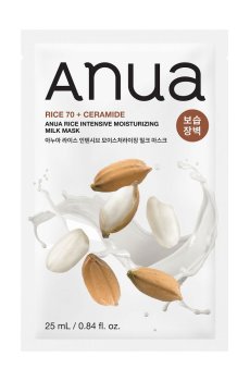 Интенсивно увлажняющая тканевая маска для лица Anua Rice Intensive Moisturizing Milk Mask, 25 мл