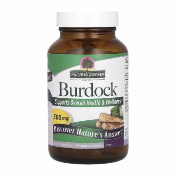 Лопух Natures Answer Burdock, 500 мг, 90 вегетарианских капсул Лопух Natures Answer Burdock, 500 мг, 90 вегетарианских капсул