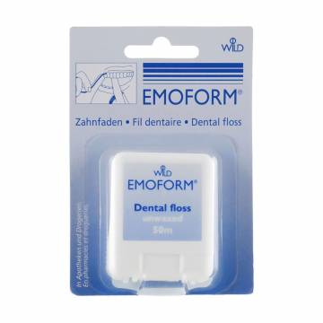 Зубная нить Dr. Wild Emoform невощеная, тонкая, 50 м Зубная нить Dr. Wild Emoform невощеная, тонкая, 50 м