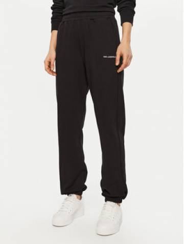 KARL LAGERFELD Спортивні штани A1W10130 Чорний Relaxed Fit KARL LAGERFELD Спортивні штани A1W10130 Чорний Relaxed Fit