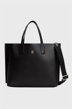Женская черная сумка DISTINCT SATCHEL Черный ONESIZE Tommy Hilfiger AW0AW17463