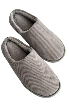 Мужские комнатные тапочки Twins Velvet получешки, серые, размер 40-41 (27 см)
