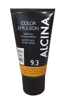 Уценка! Оттеночная эмульсия для волос Alcina Color Emulsion 9.3 Extra Light Blonde Gold, 150 мл