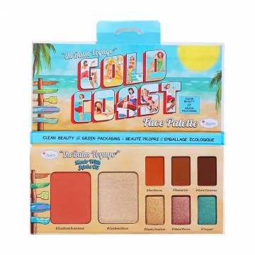 Палетка для макияжа лица theBalm Voyage Gold Coast, 10 г Палетка для макияжа лица theBalm Voyage Gold Coast, 10 г