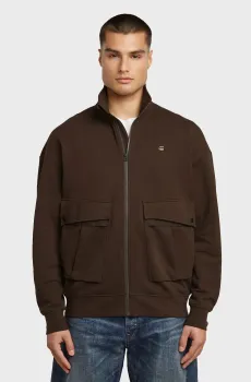 Мужская темно-коричневая спортивная кофта Rovic Коричневый M G-Star RAW D27078,E209