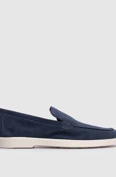 Замшевые лоферы Cezanne синего цвета