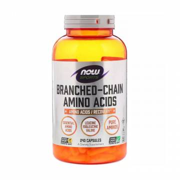 Комлекс аминокислот с разветвленными цепями NOW foods Sports Branched Chain Amino Acids, 240 капсул Комлекс аминокислот с разветвленными цепями NOW foods Sports Branched Chain Amino Acids, 240 капсул